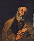 Jusepe De Ribera Canvas Paintings - St Peter
